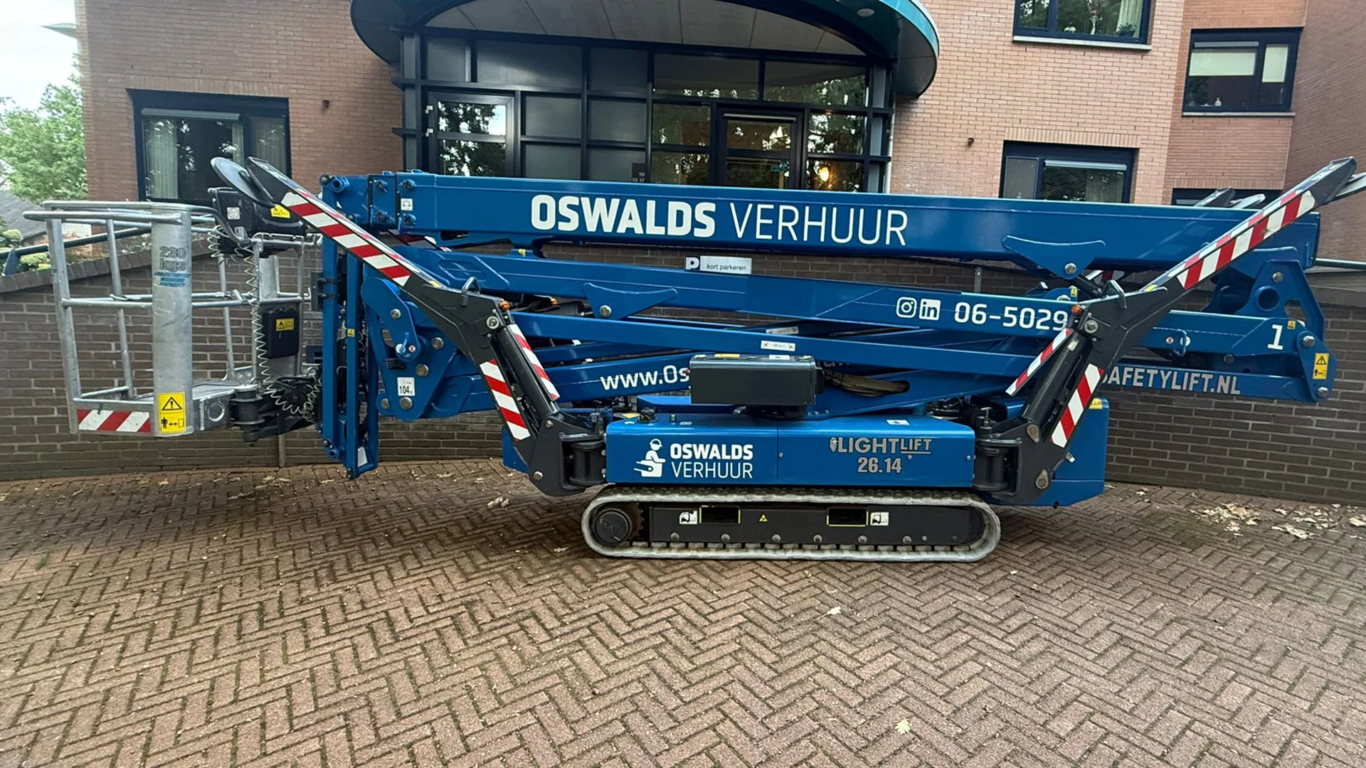 26 meter spinhoogwerker Oswalds Verhuur