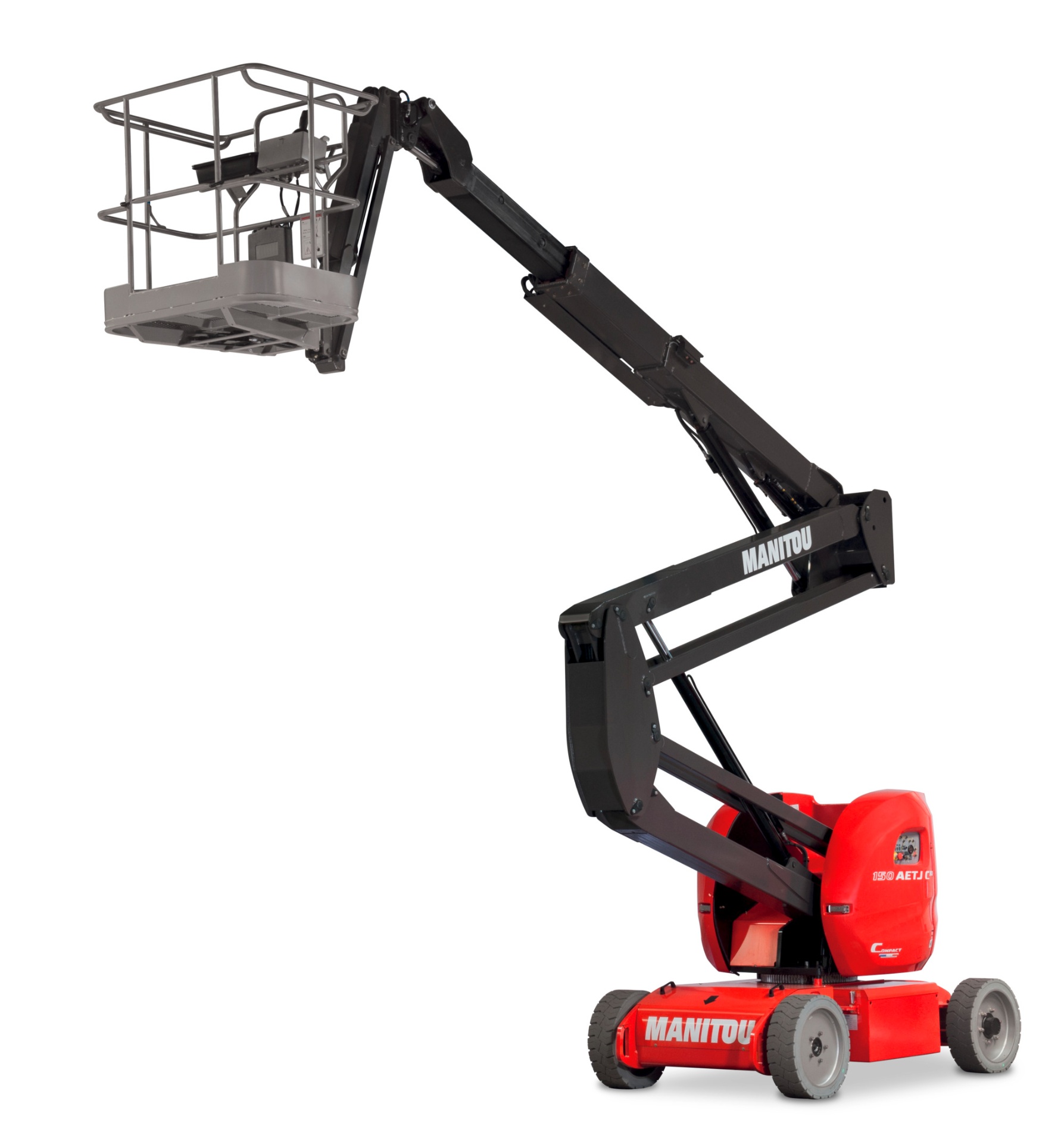 Manitou 150 AETJ-C 3D knikarmhoogwerker in uitgevouwen positie