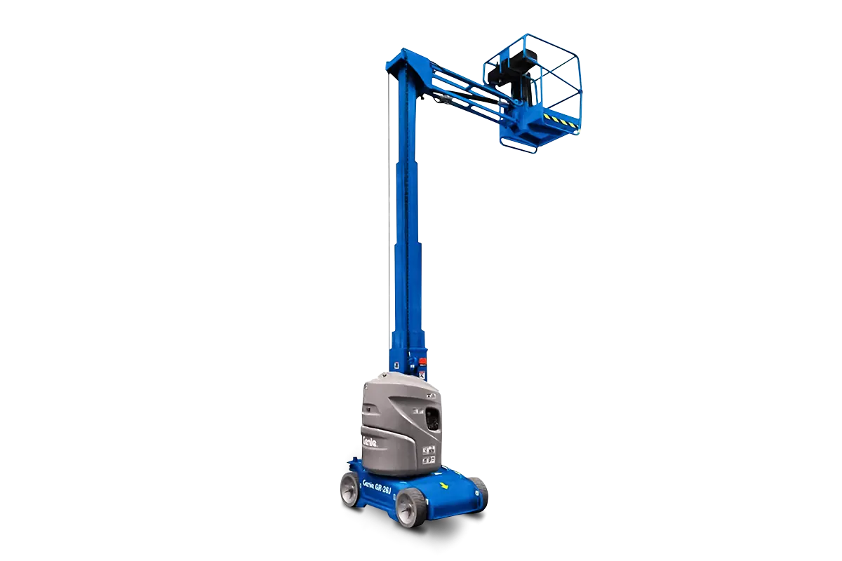 Genie GR-26J masthoogwerker - zijaanzicht uitgeschoven