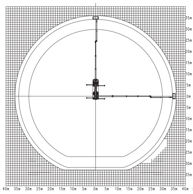 Werkdiagram bovenaanzicht WUMAG WT610